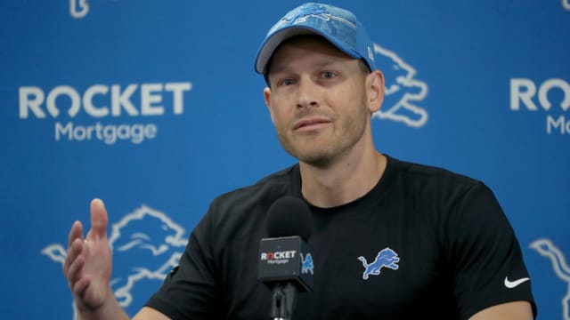 Detroit Lions offensive coordinator Ben Johnson